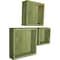 Ekena Millwork Square, Closed Back, Vintage Farmhouse Shadow Box Shelves, Barnwood Decor Collection, PK3 DECR15SBSQCBGR - alternate 4